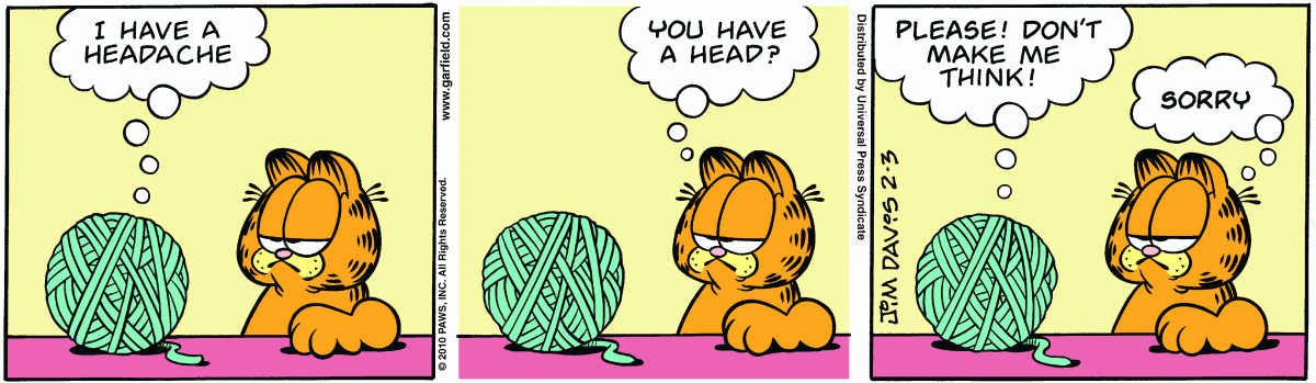 Garfield, February 3, 2010