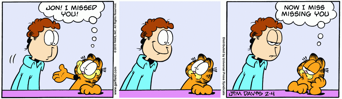 Garfield comic strip for Thursday, February 4, 2010