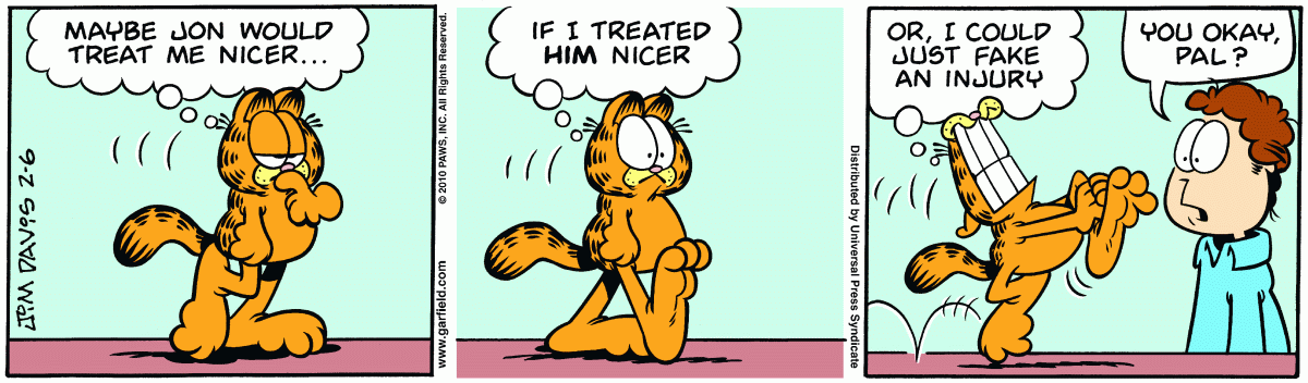 Garfield, February 6, 2010