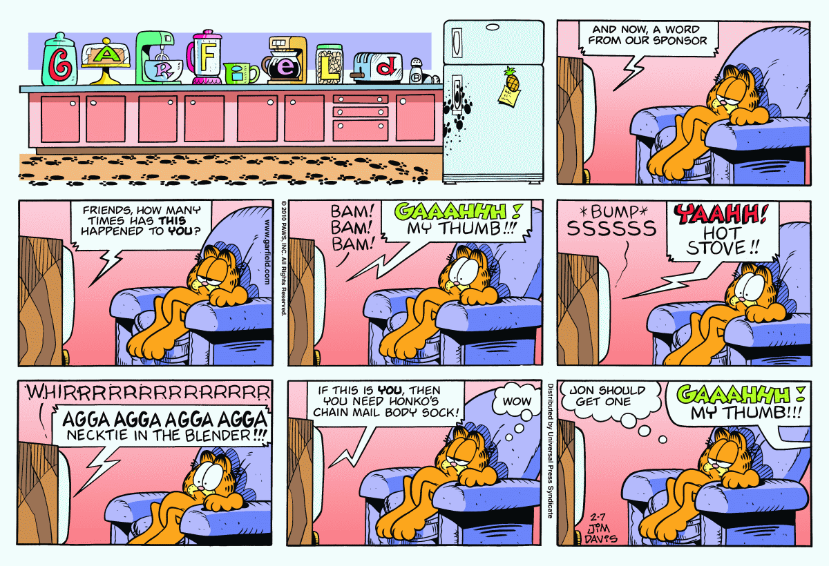 Garfield, February 7, 2010