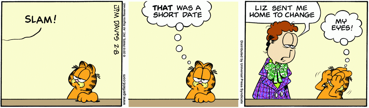 Garfield, February 8, 2010