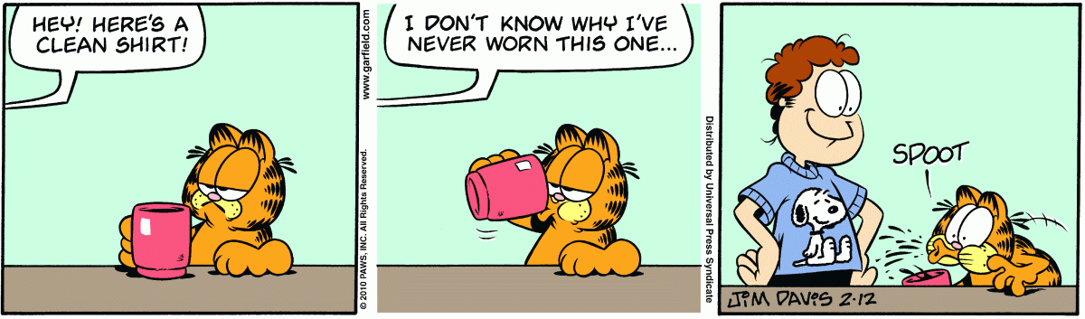 Garfield, February 12, 2010