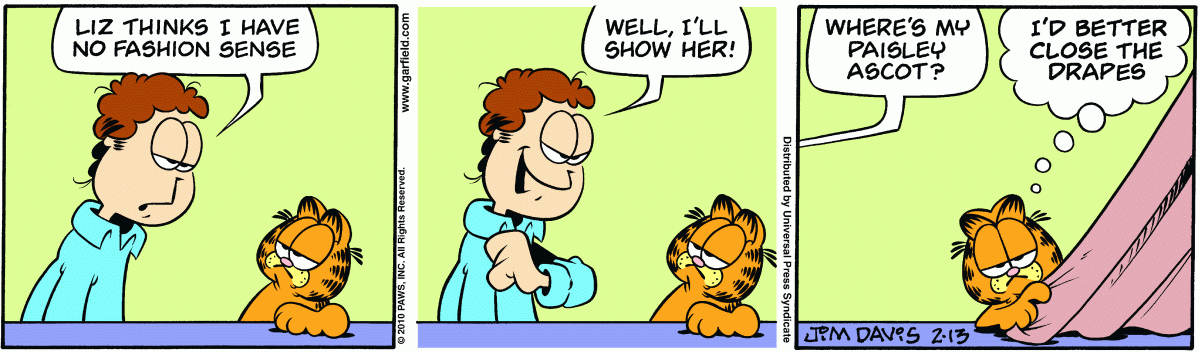 Garfield, February 13, 2010