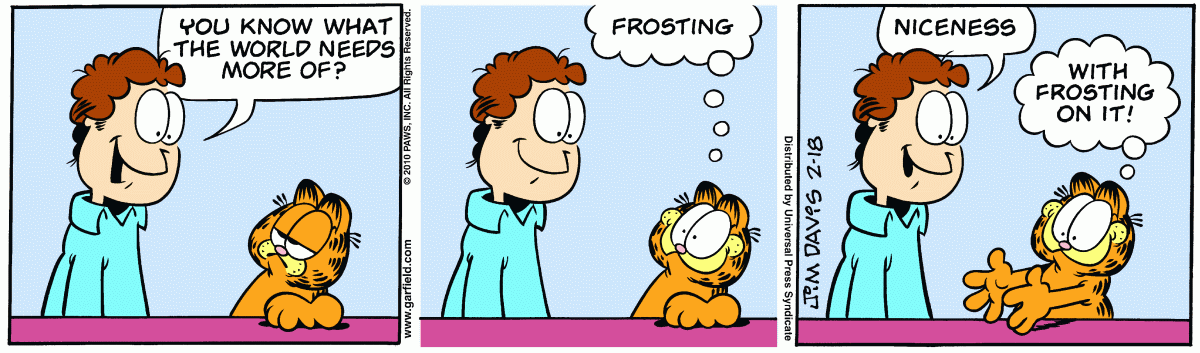 Garfield, February 18, 2010