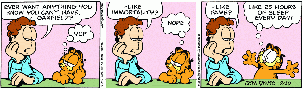 Garfield, February 20, 2010