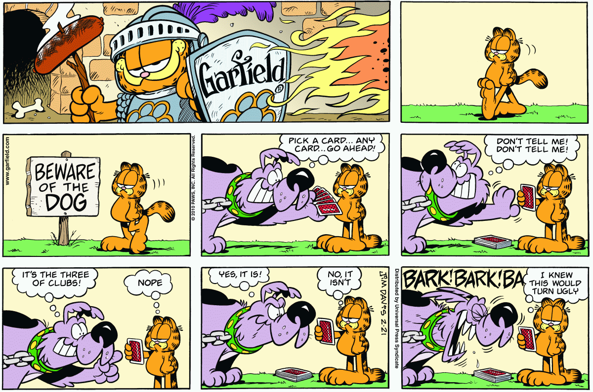 Garfield, February 21, 2010