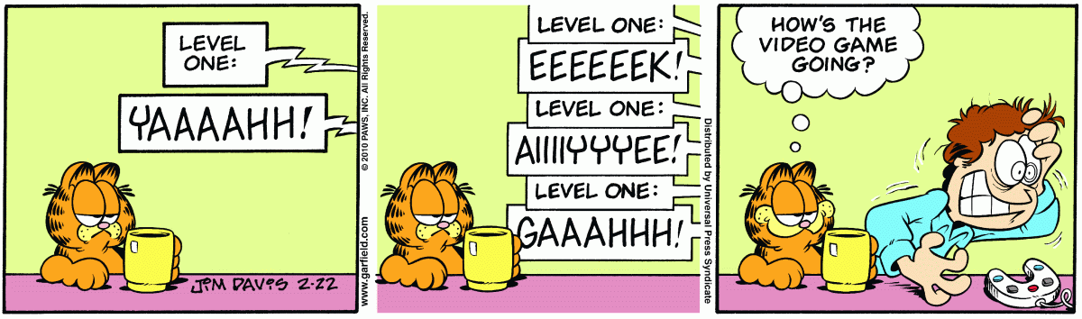 Garfield, February 22, 2010