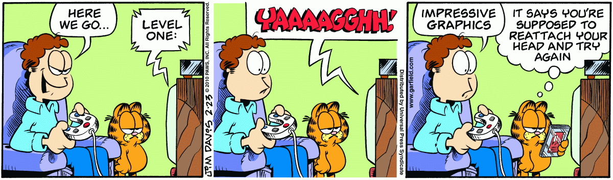 Garfield, February 23, 2010
