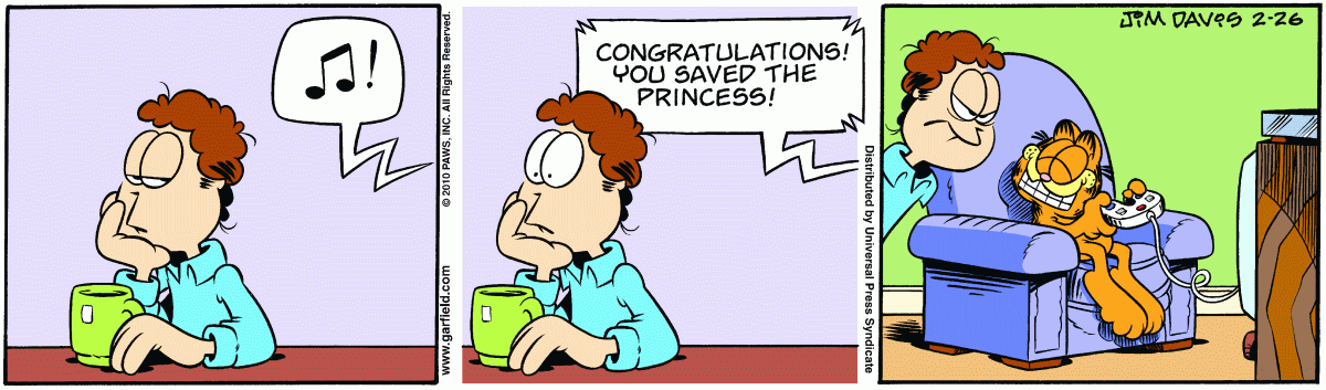 Garfield, February 26, 2010