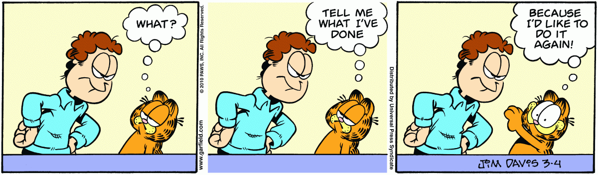 Garfield, March 4, 2010