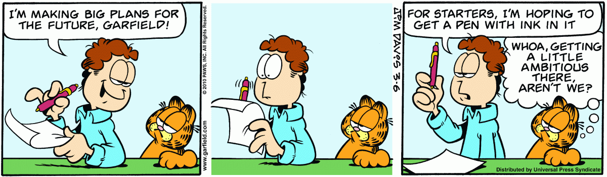 Garfield, March 6, 2010