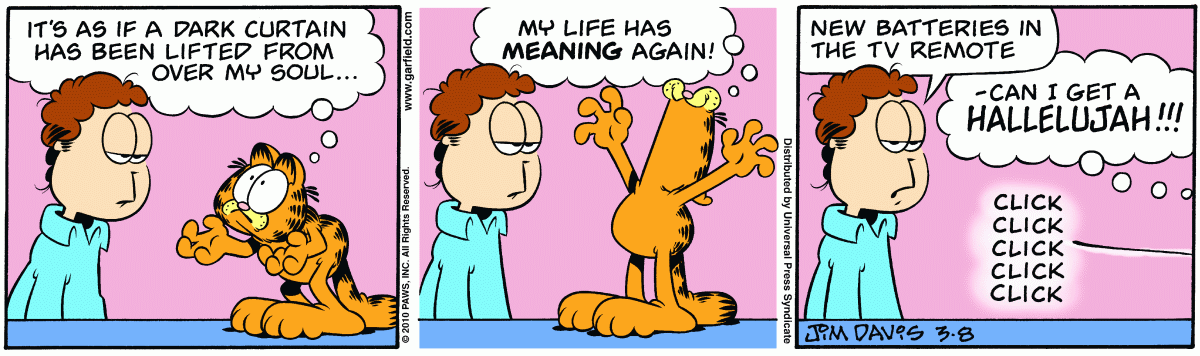 Garfield, March 8, 2010