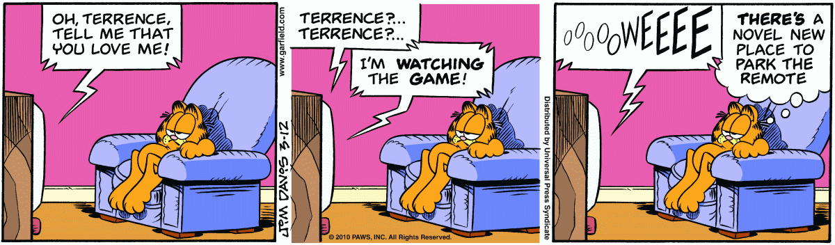 Garfield, March 12, 2010