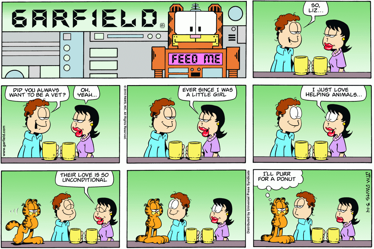 Garfield, March 14, 2010