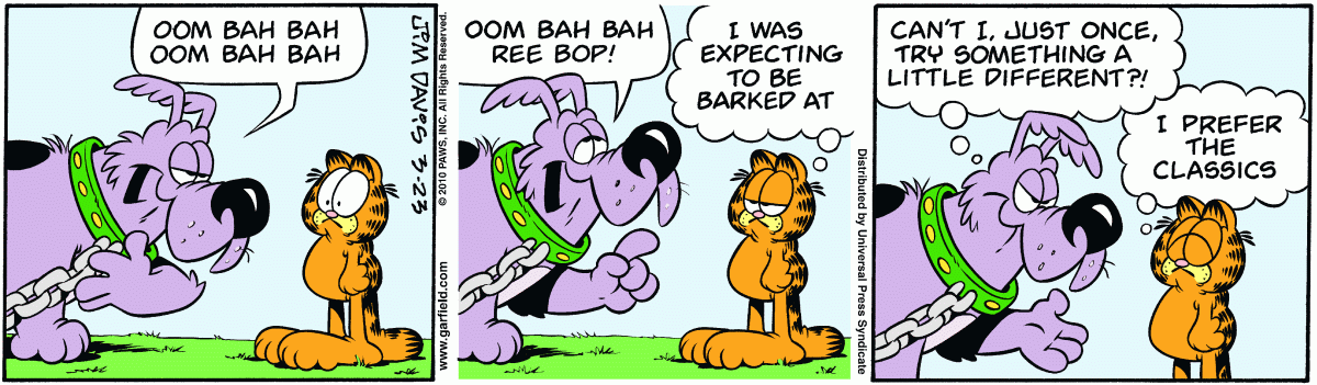 Garfield, March 23, 2010