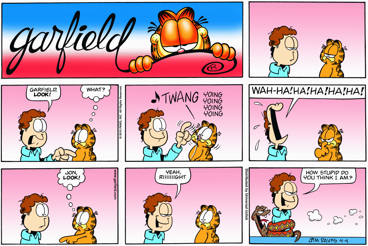 Garfield, April 4, 2010