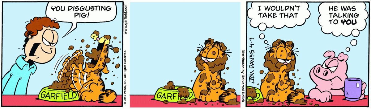 Garfield, April 7, 2010
