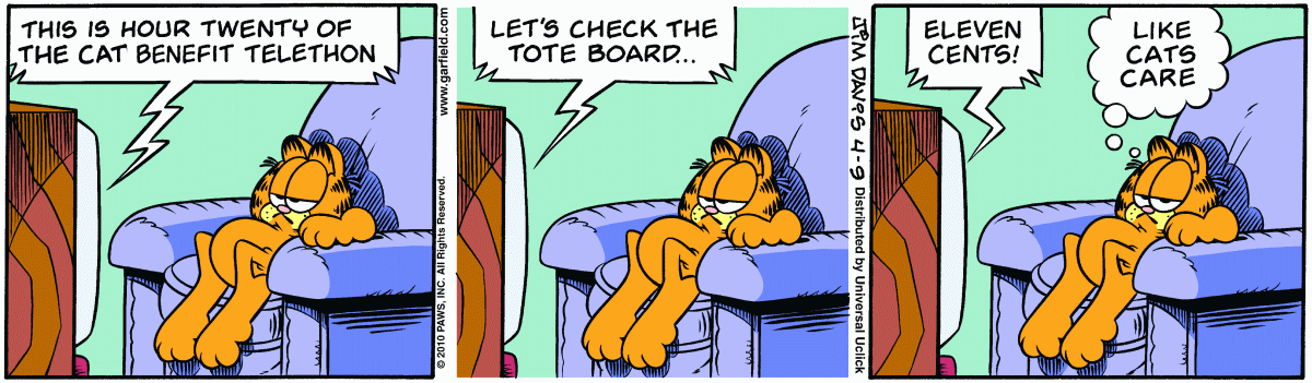 Garfield, April 9, 2010