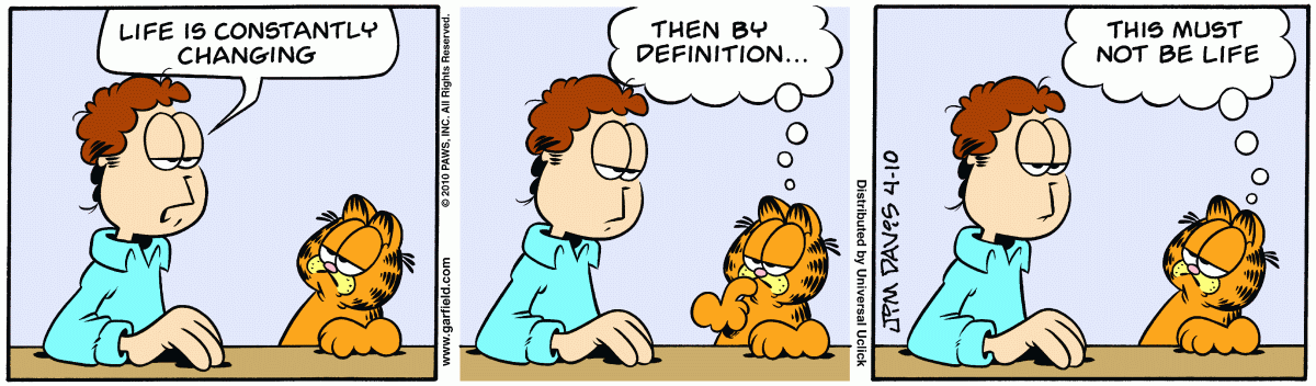 Garfield, April 10, 2010