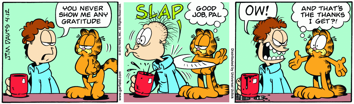 Garfield, April 12, 2010