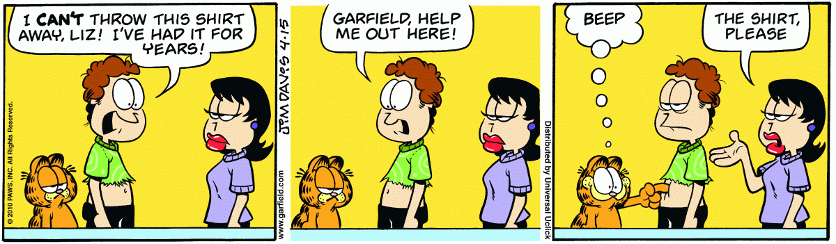 Garfield, April 15, 2010