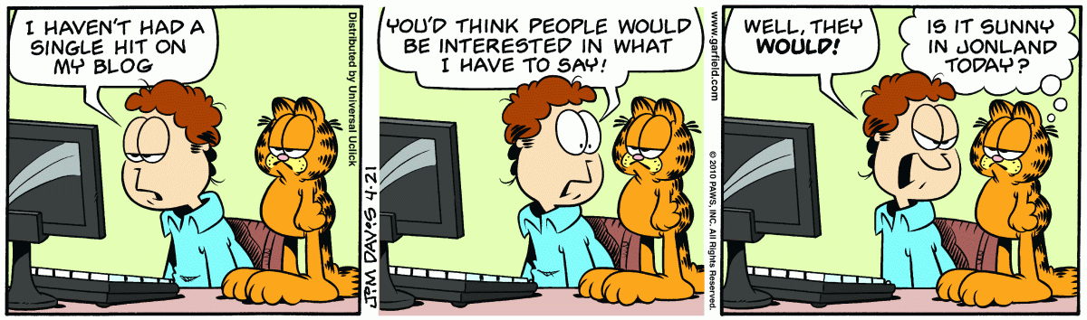 Garfield, April 21, 2010