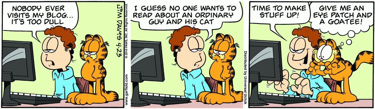 Garfield, April 23, 2010