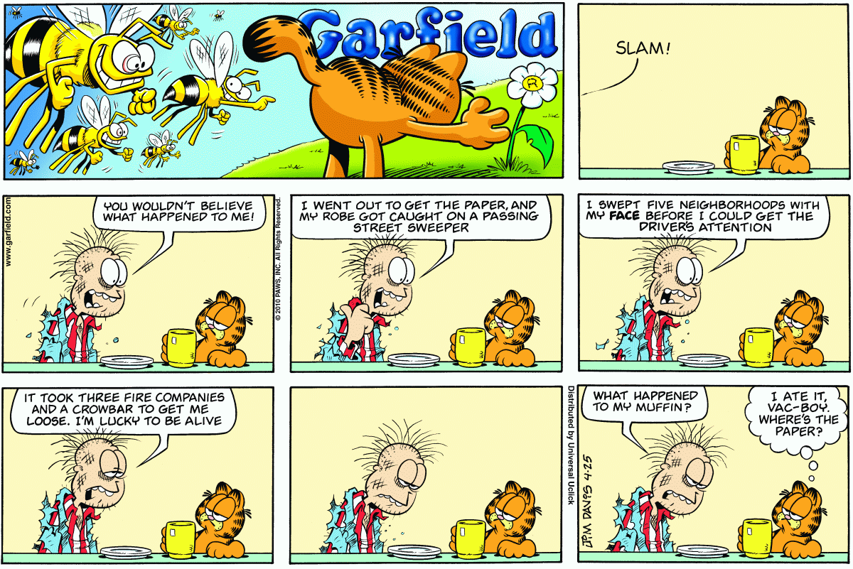 Garfield, April 25, 2010