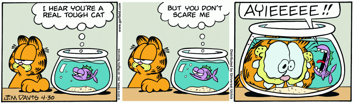 Garfield comic strip for Friday, April 30, 2010