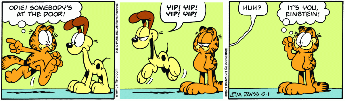 Garfield, May 1, 2010