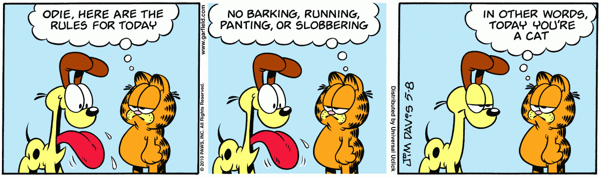 Garfield, May 8, 2010