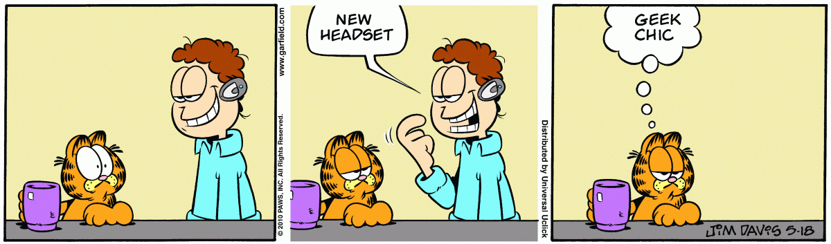 Garfield comic strip for Tuesday, May 18, 2010