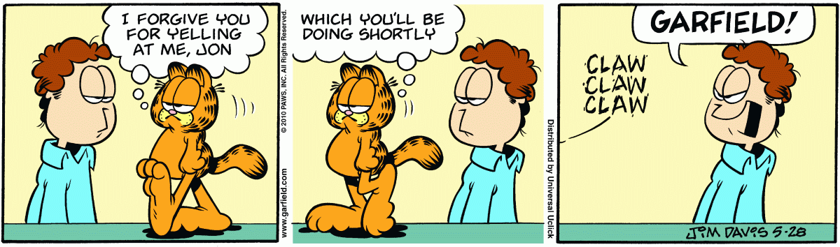 Garfield, May 28, 2010