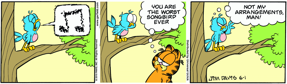 Garfield, June 1, 2010