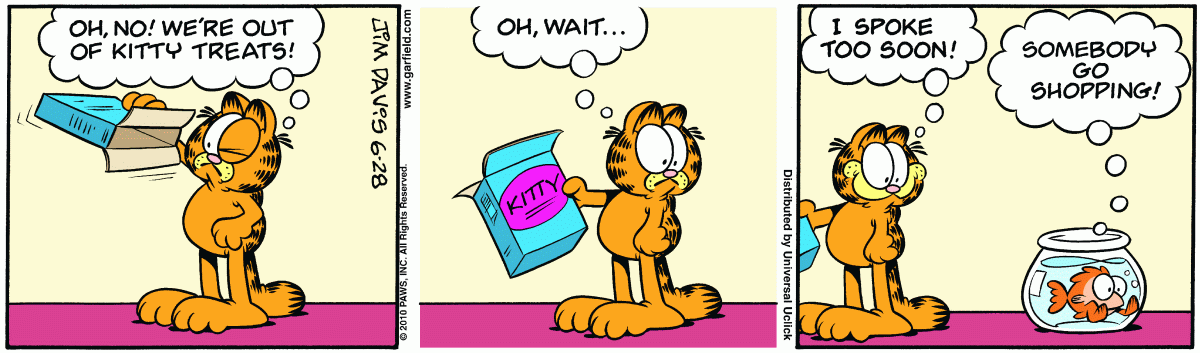 Garfield, June 28, 2010