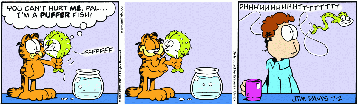 Garfield, July 2, 2010