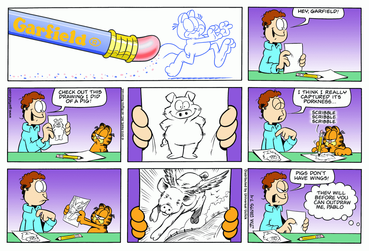Garfield, July 4, 2010