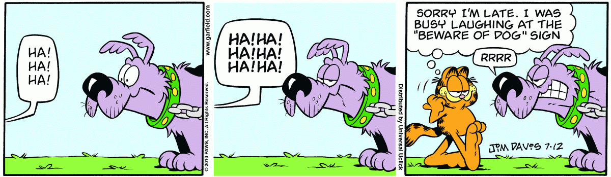 Garfield, July 12, 2010