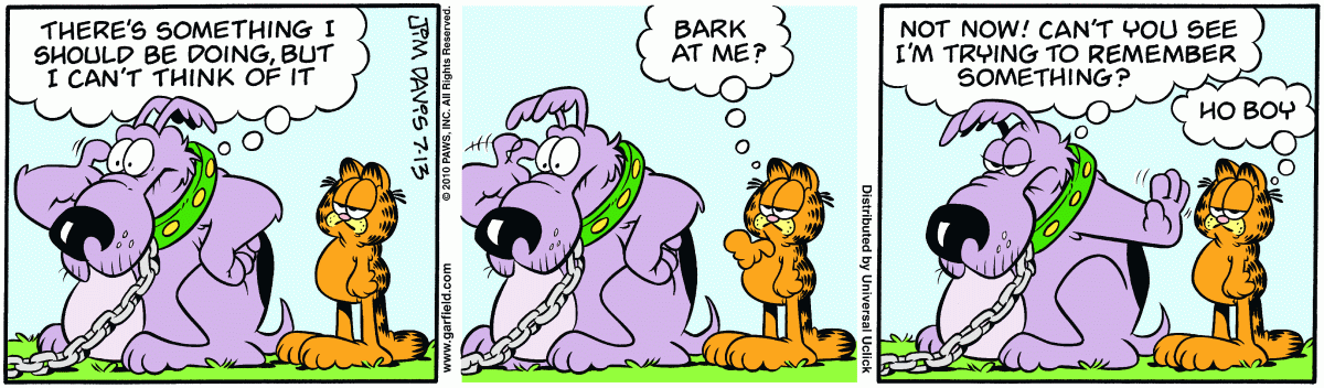 Garfield, July 13, 2010