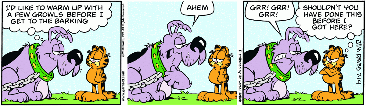 Garfield, July 14, 2010