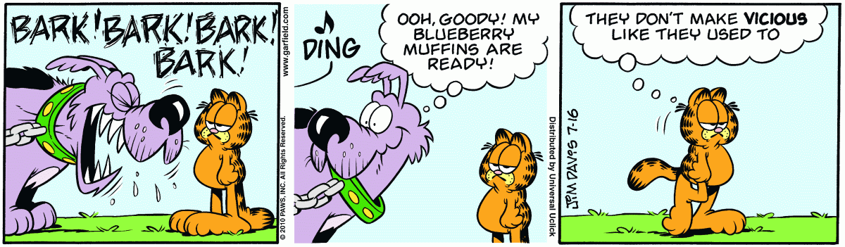 Garfield, July 16, 2010