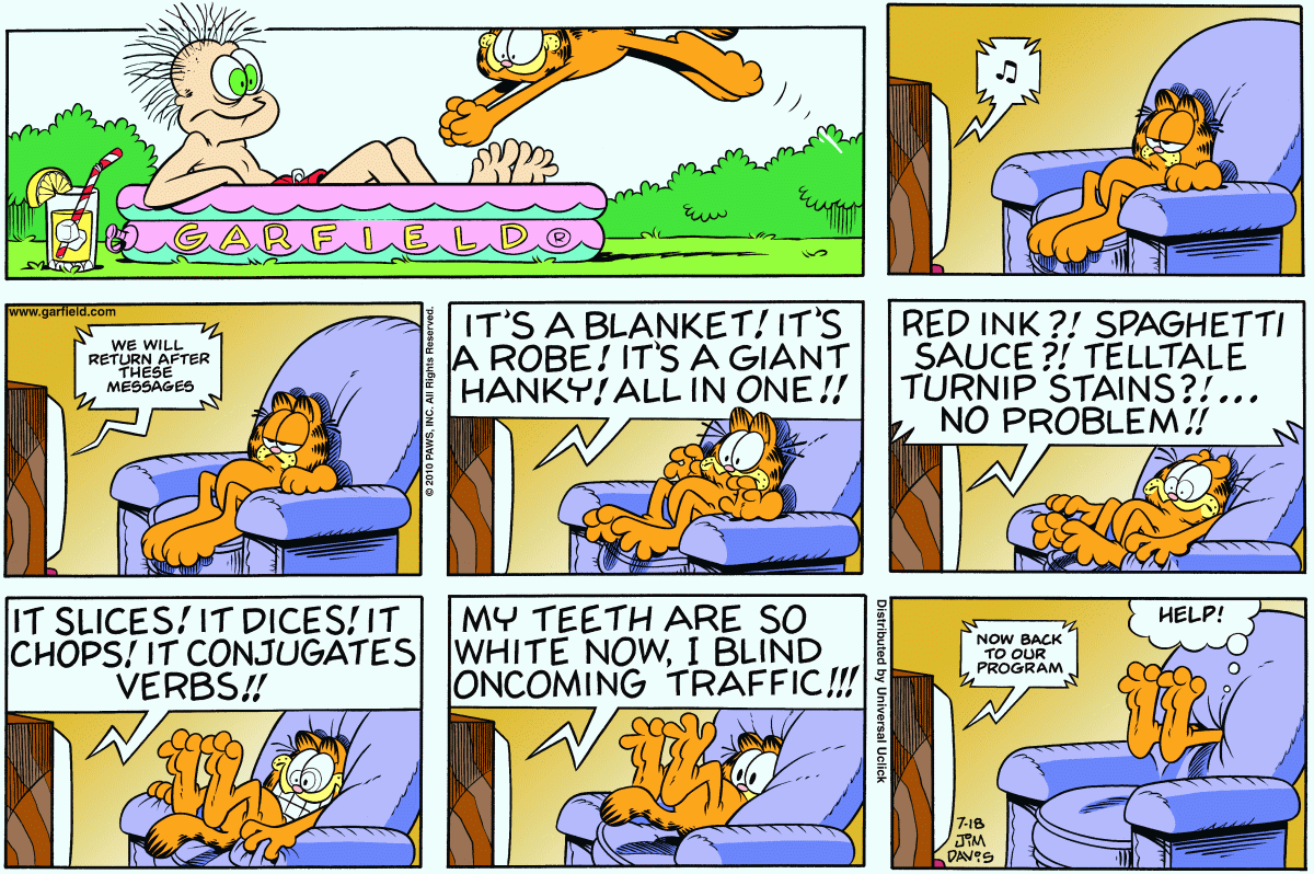 Garfield, July 18, 2010
