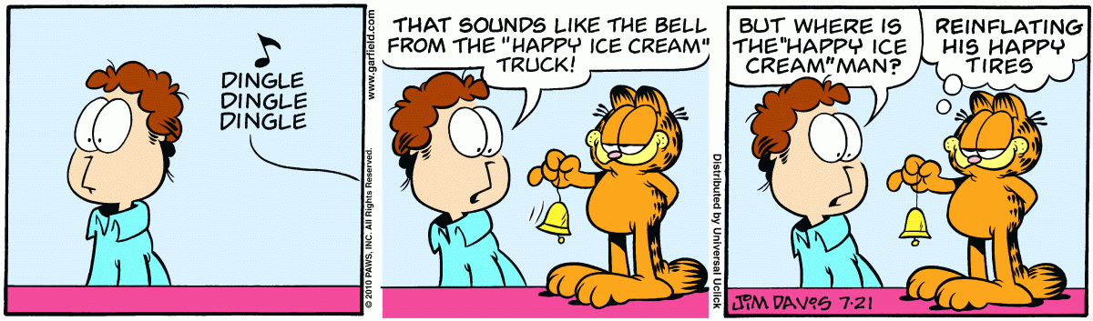 Garfield, July 21, 2010