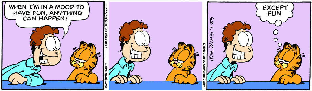Garfield, July 23, 2010