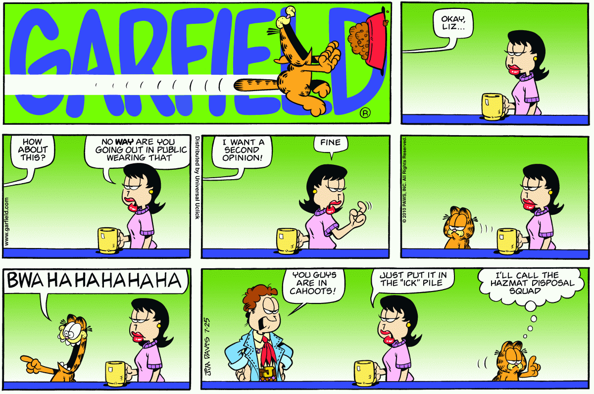 Garfield, July 25, 2010