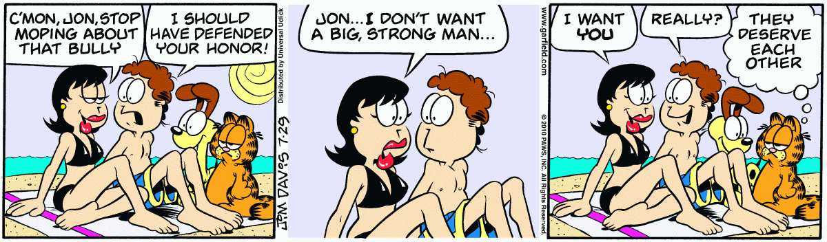 Garfield, July 29, 2010