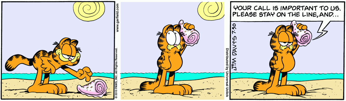 Garfield, July 30, 2010