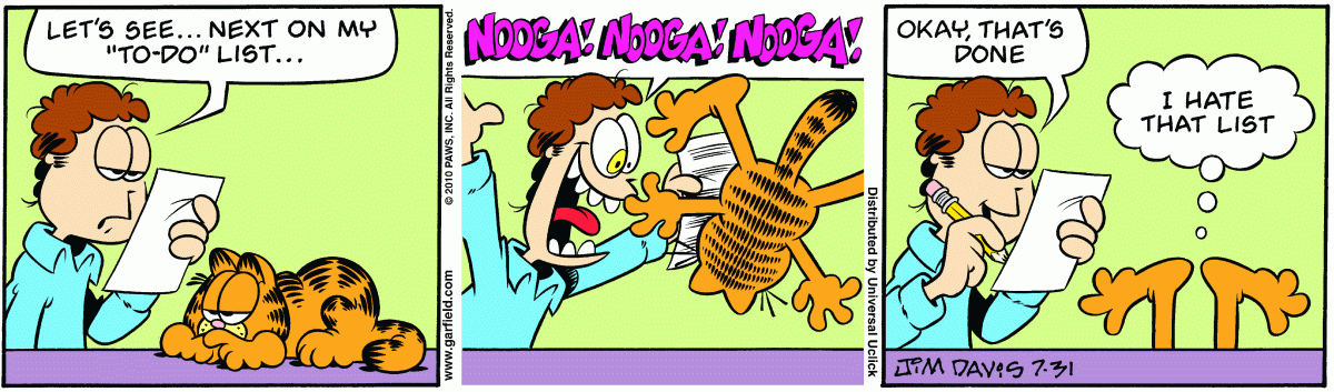 Garfield, July 31, 2010