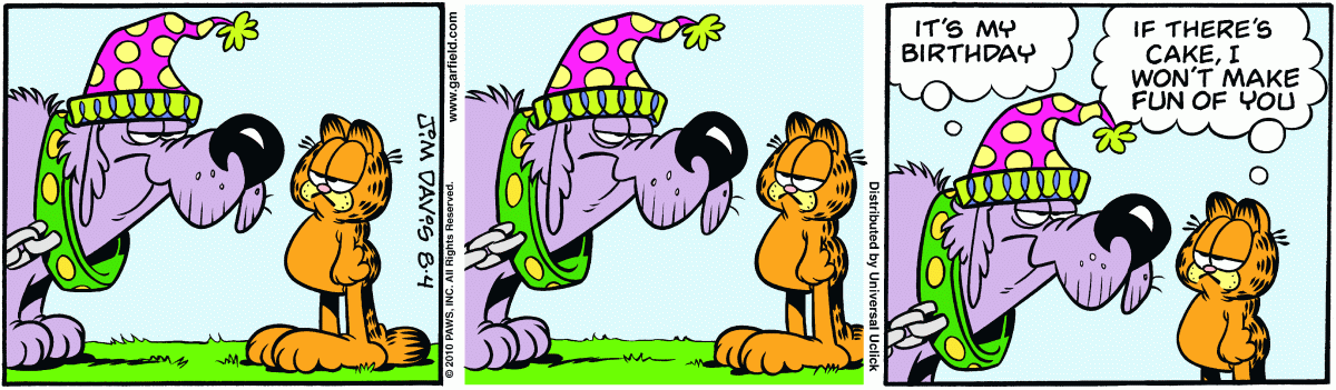 Garfield, August 4, 2010