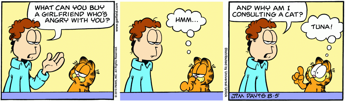 Garfield, August 5, 2010